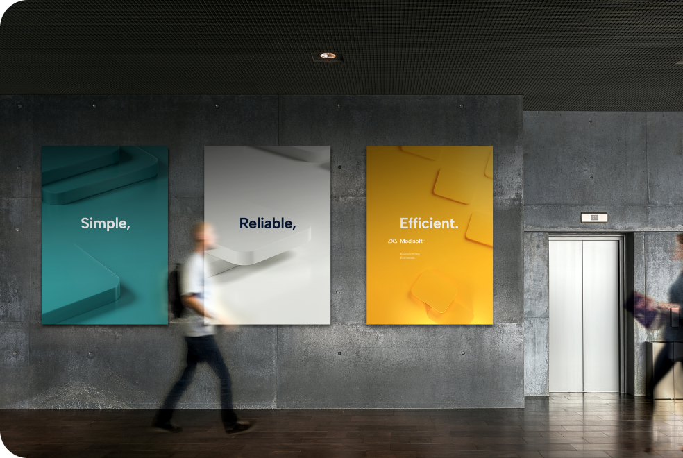 Modisoft brand guide.
