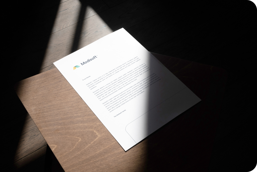 Modisoft brochure.