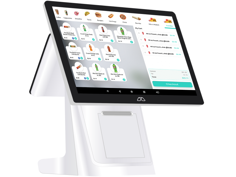 Modisoft cafe POS terminal