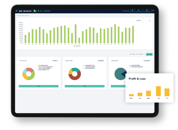 Modisoft Insights Sales Dashboard